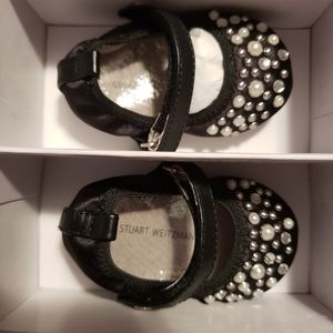 Stuart Weitzman, size 2 baby, black suede